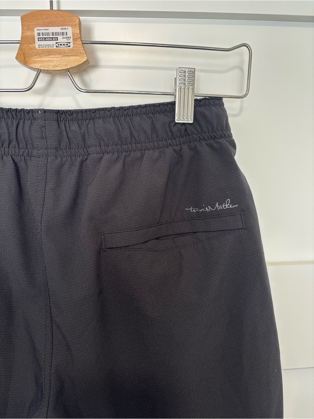 Men's Travis Mathew Black Drawstring Athletic Shorts - Picture 2 of 3